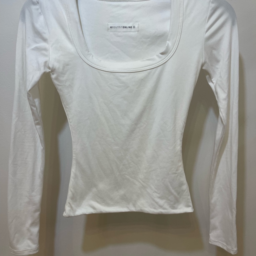 My outfit online white long sleeve
